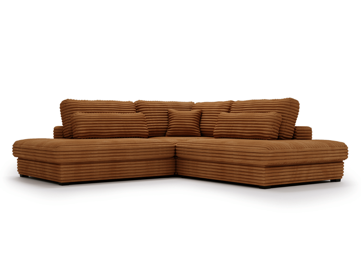 Canapé d'angle velours côtelé grand épaisseur VENDOME