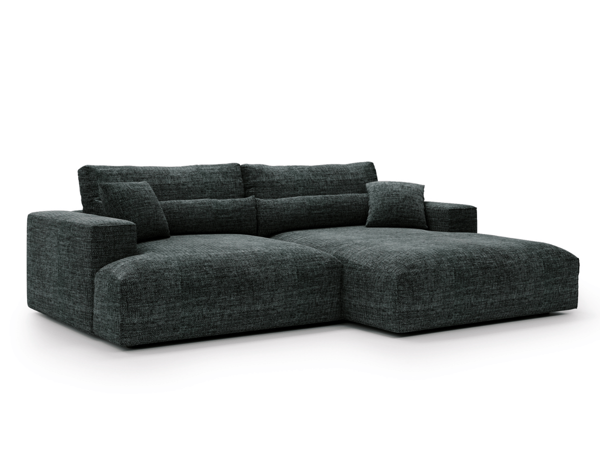 Canapé d'angle avec grand méridienne Haussmann