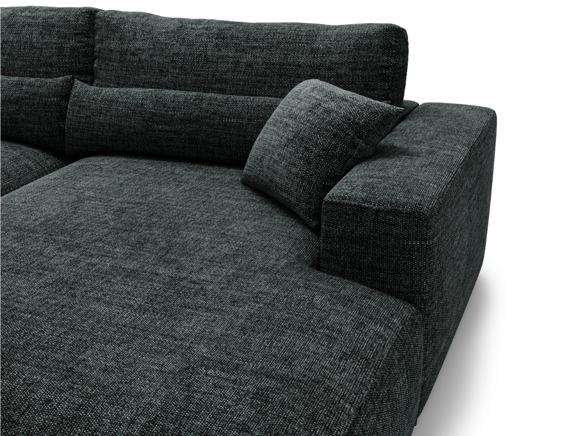 Canapé d'angle avec grand méridienne Haussmann