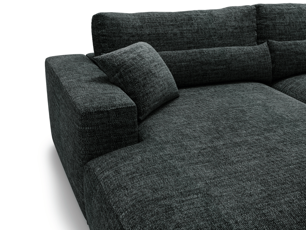 Canapé d'angle avec grand méridienne Haussmann