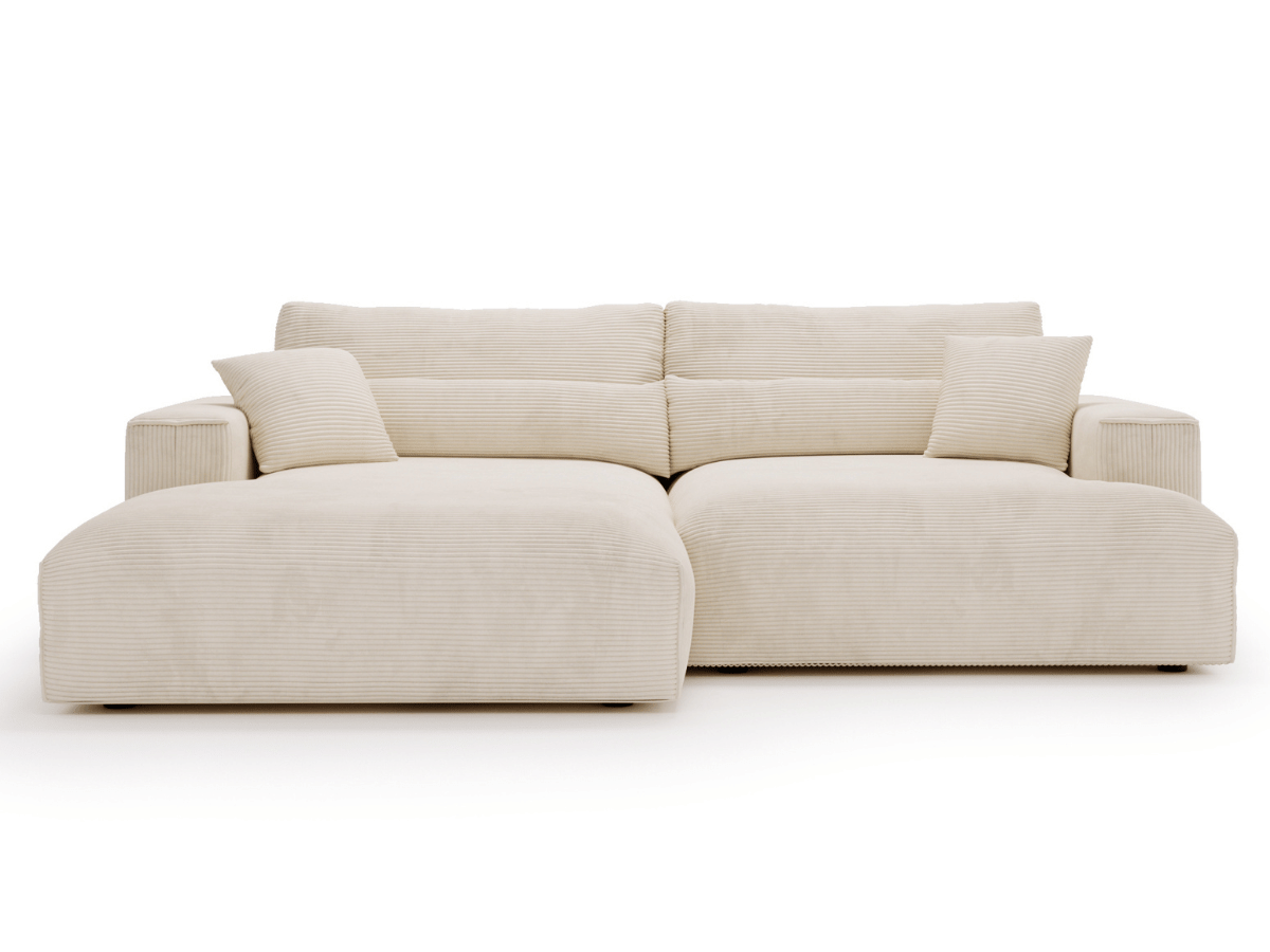 Canapé d'angle avec grand méridienne Haussmann