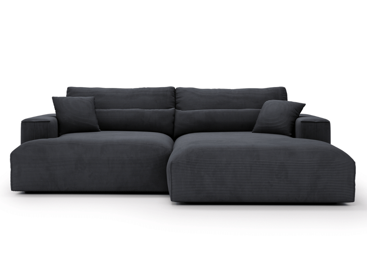 Canapé d'angle avec grand méridienne Haussmann