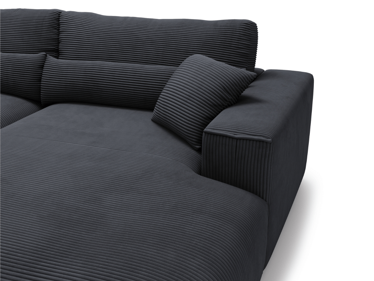 Canapé d'angle avec grand méridienne Haussmann