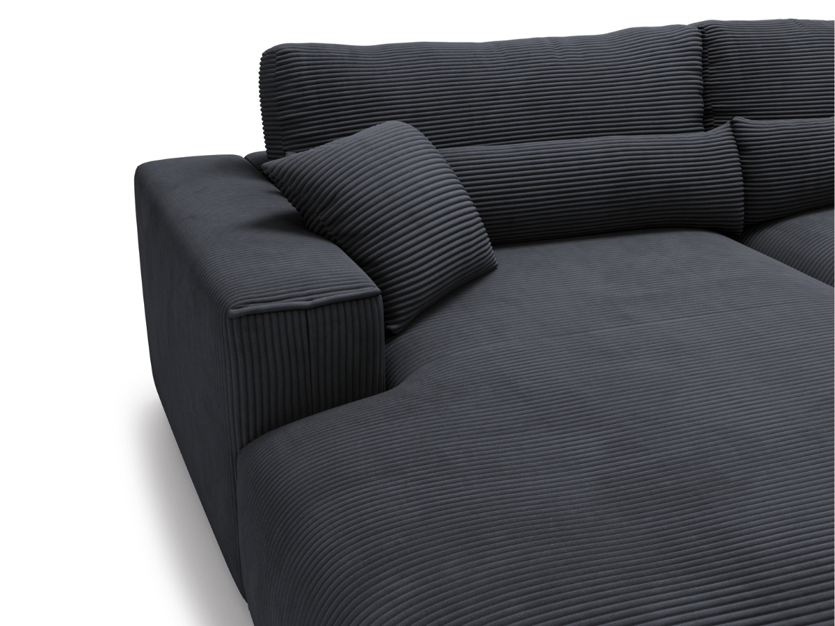 Canapé d'angle avec grand méridienne Haussmann