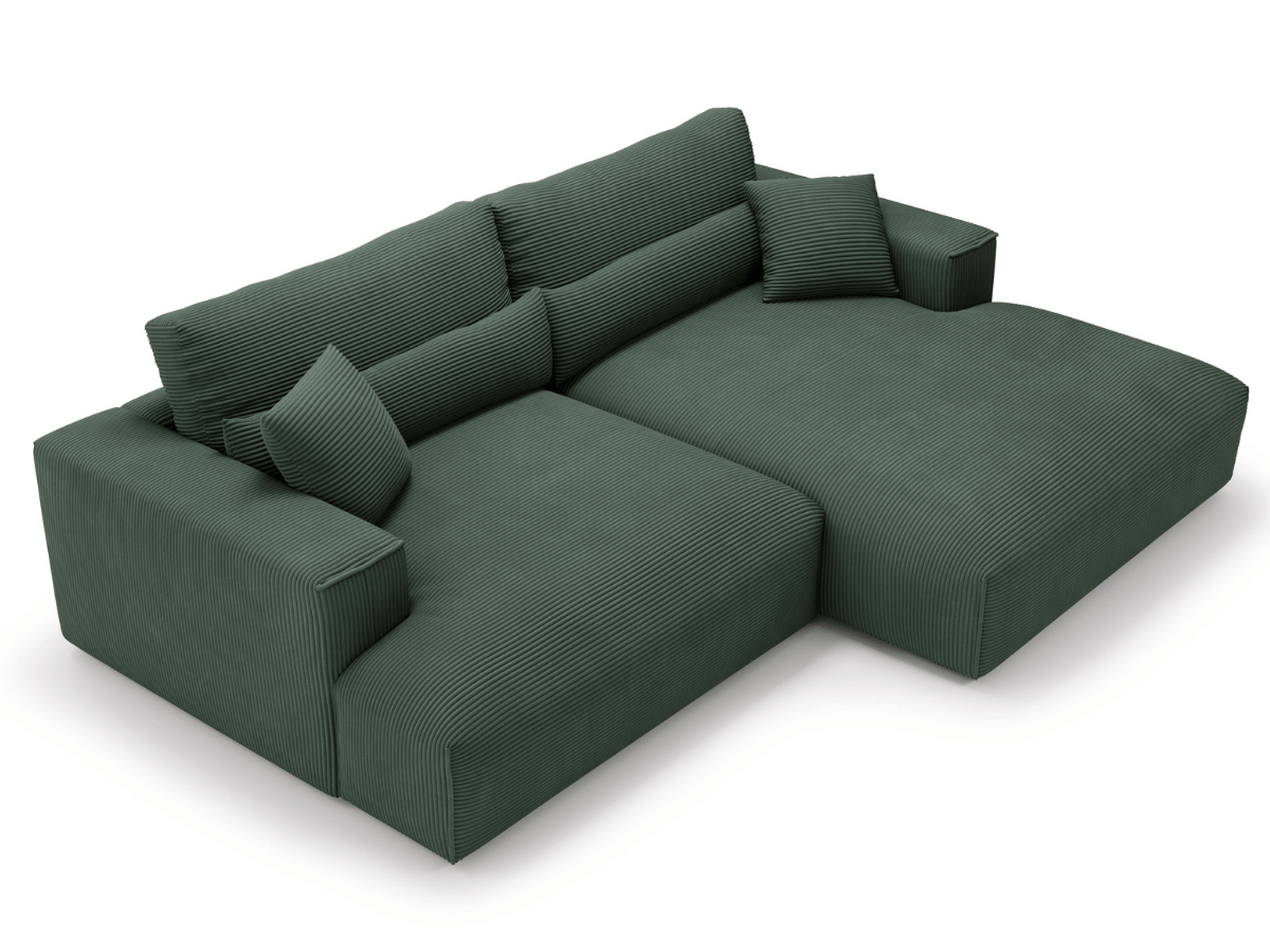 Canapé d'angle avec grand méridienne Haussmann