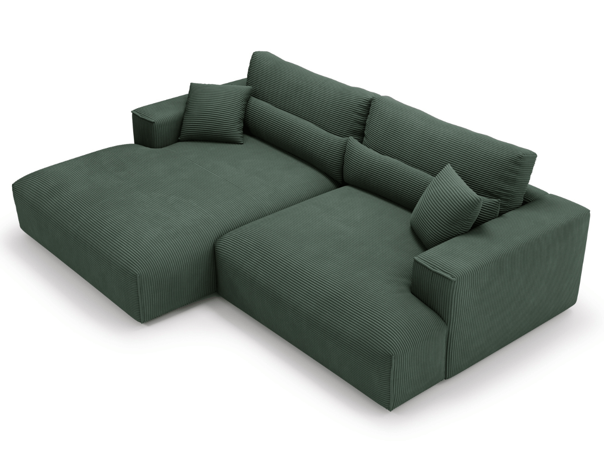 Canapé d'angle avec grand méridienne Haussmann