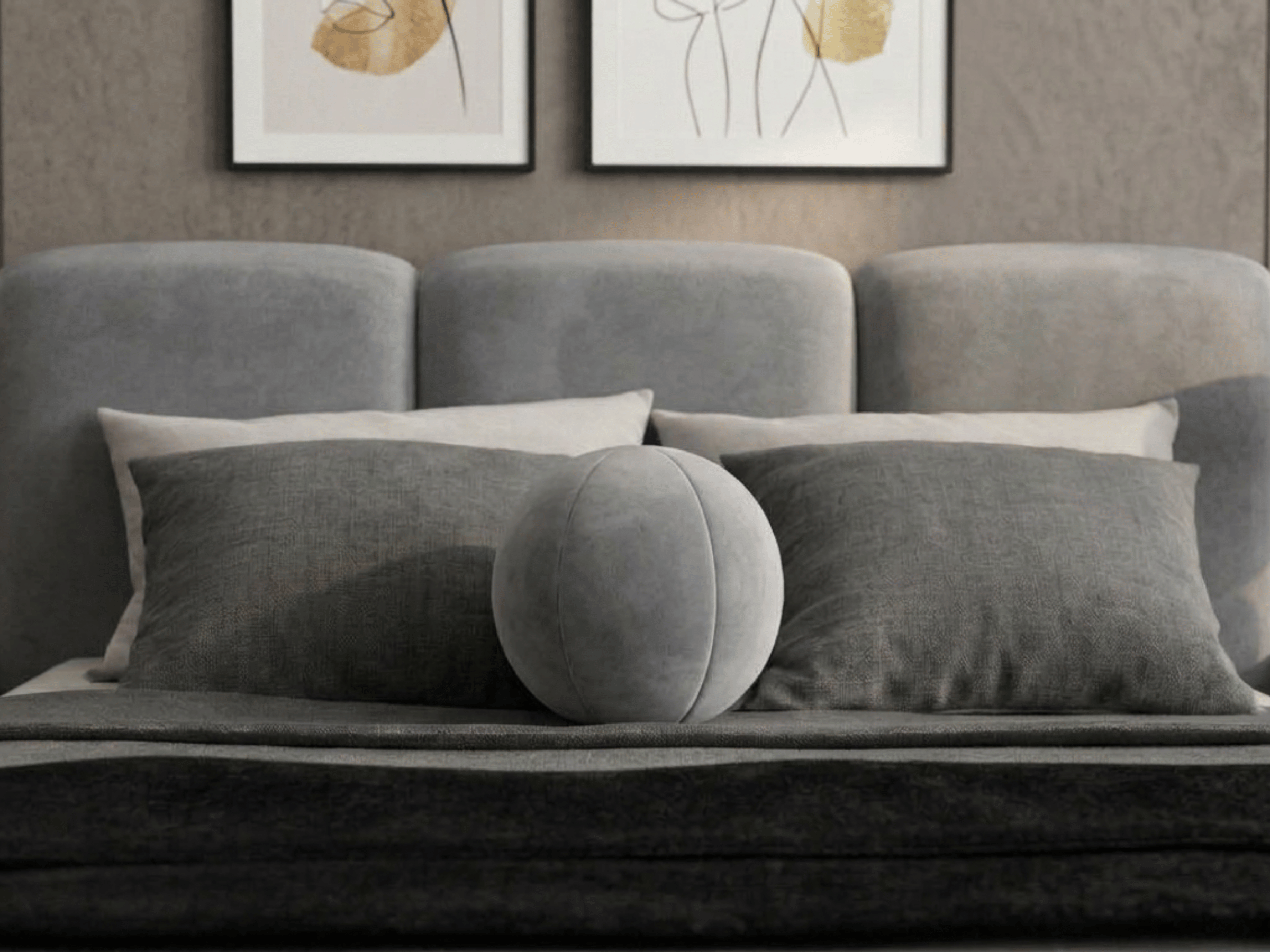 Coussin Ballon Nuba – Coussin Rond Design pour Canapé et Chambre