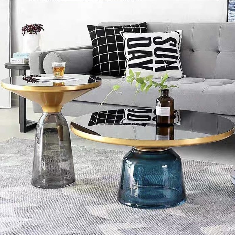 Ensemble de Tables Basses Mona en Verre avec Plateaux Couleur Or_138332.jpg
