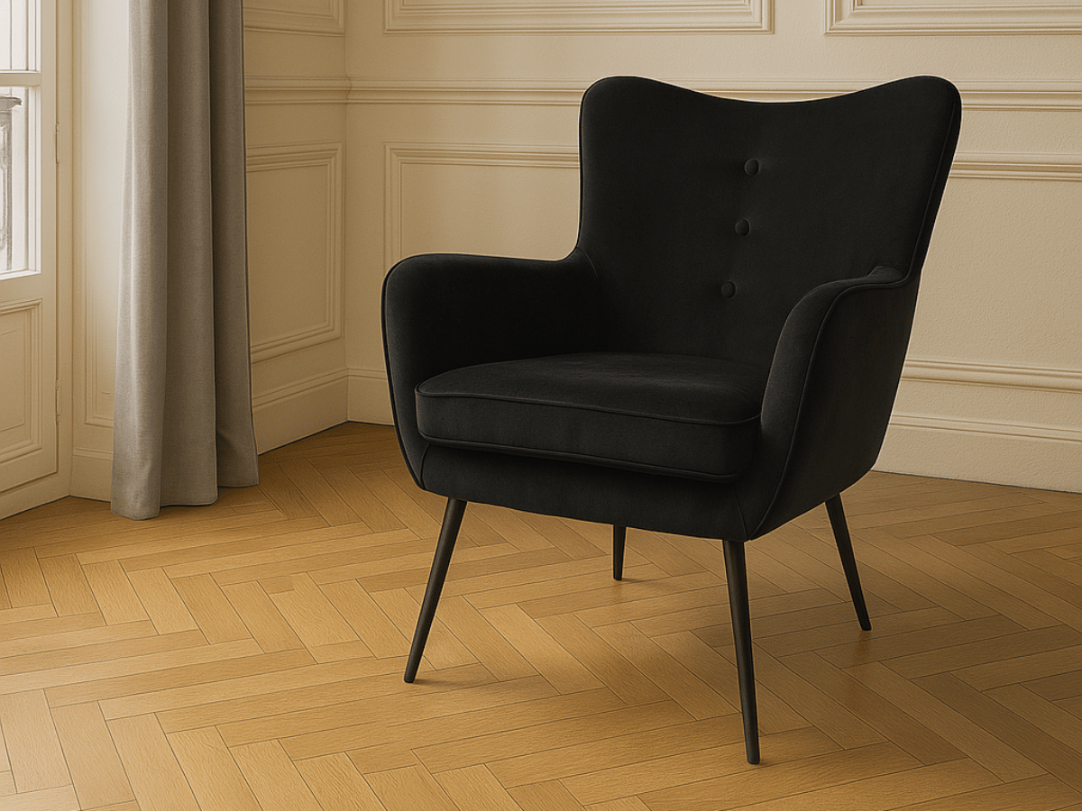 Fauteuil en velours design - ERGO