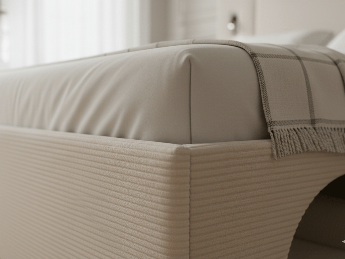 Lit Élysée – CosyPet Edition : tête de lit XXL, coffre, lumières, USB & tables de chevet incluses