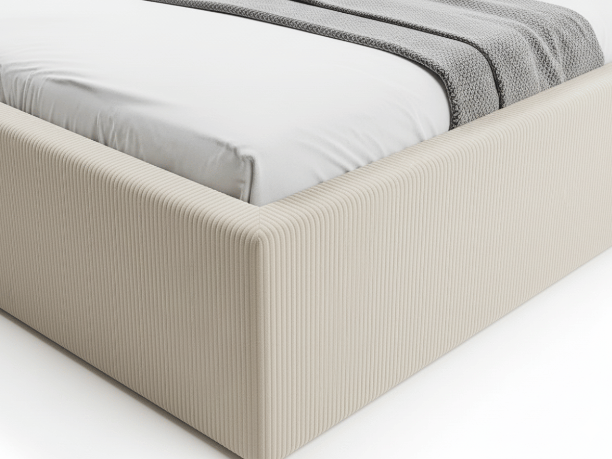 Lit coffre grande tête de lit XXL - EMILIE