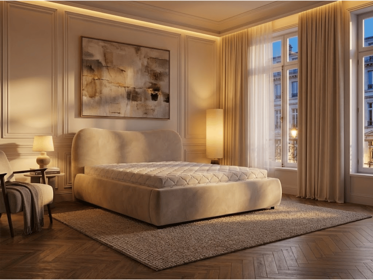 Lit coffre design - INES