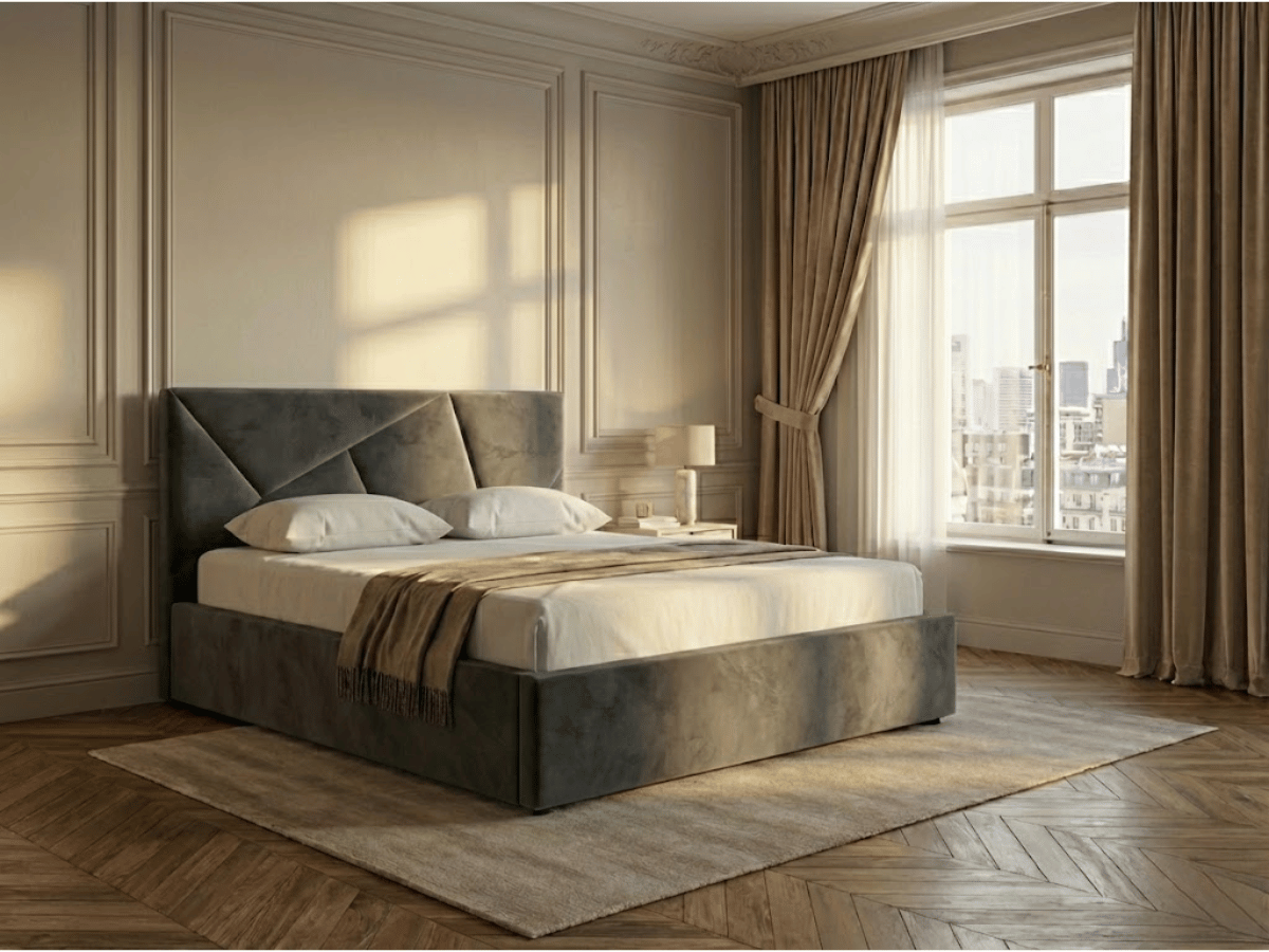 Lit coffre design - LEA