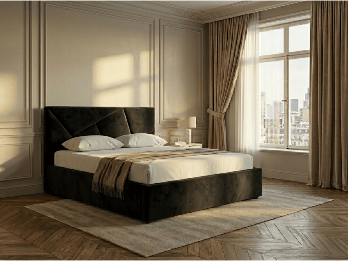 Lit coffre design - LEA