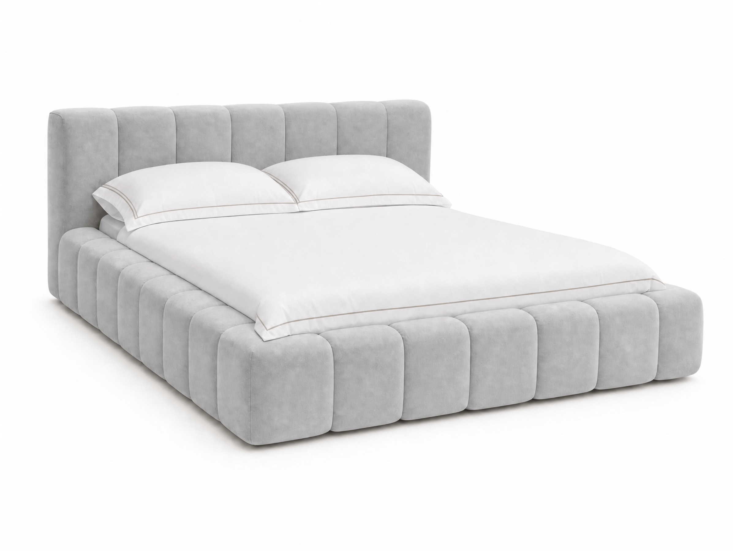 Lit coffre design matelassé - CHLOE