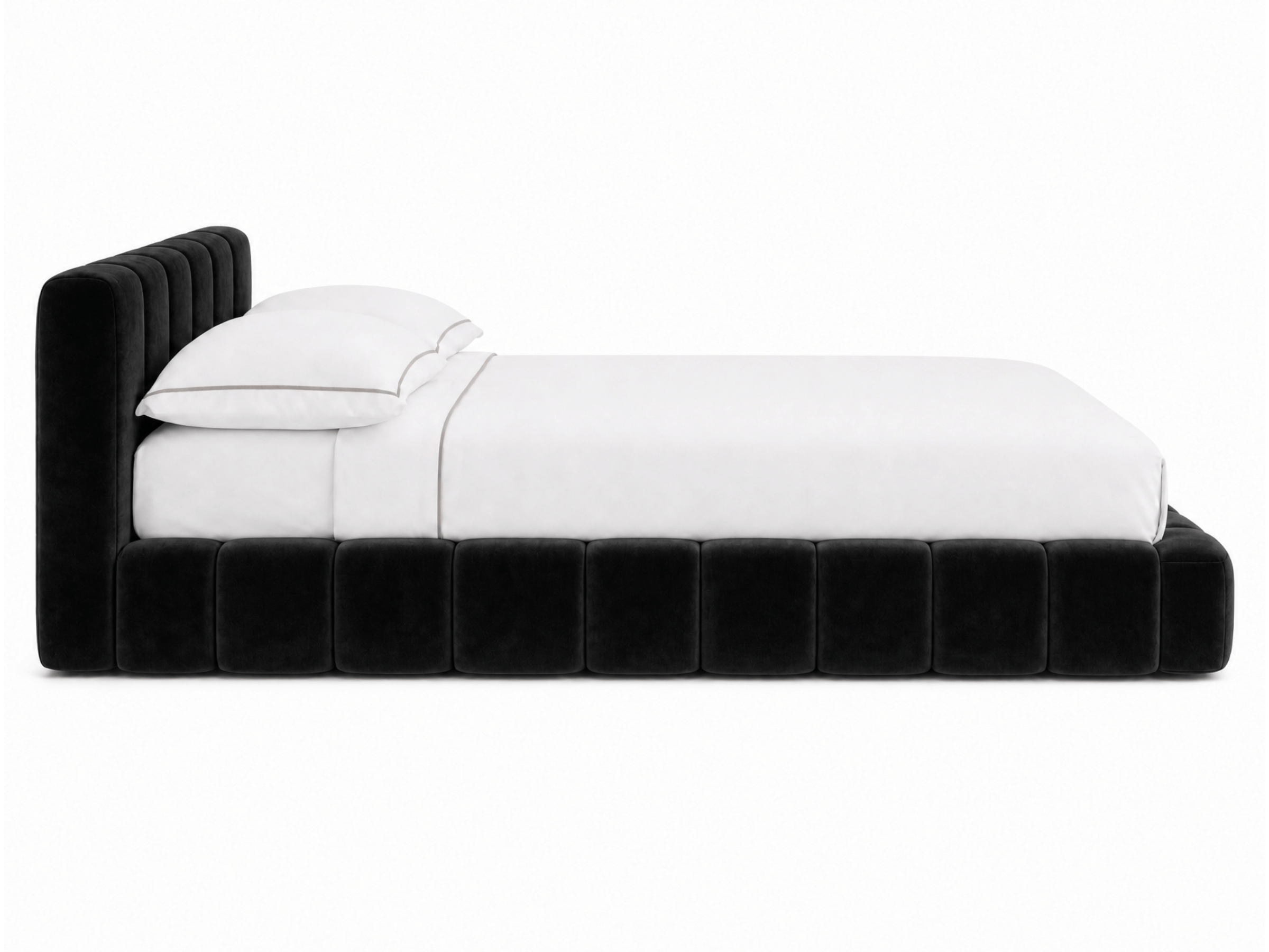 Lit coffre design matelassé - CHLOE
