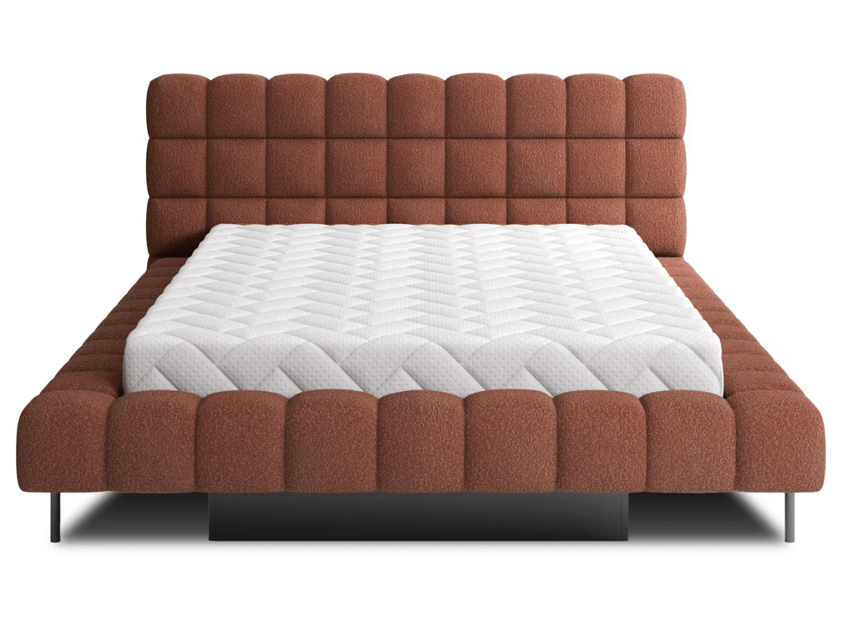 Lit coffre rembourré design - NALA