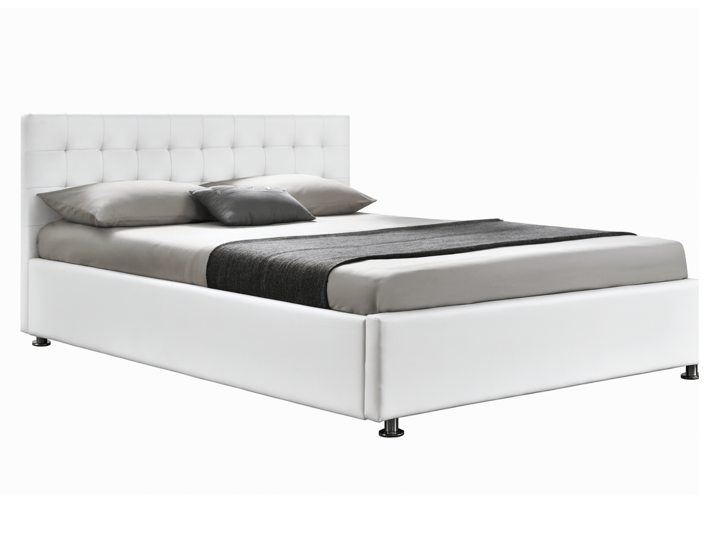 Cama box VALERIE - camas completas con somier, contornos y cabecero tapizado