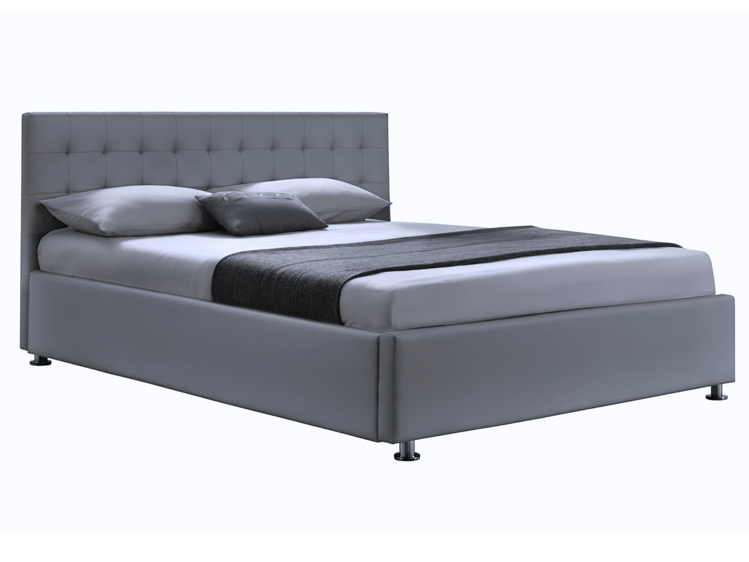 Cama box VALERIE - camas completas con somier, contornos y cabecero tapizado