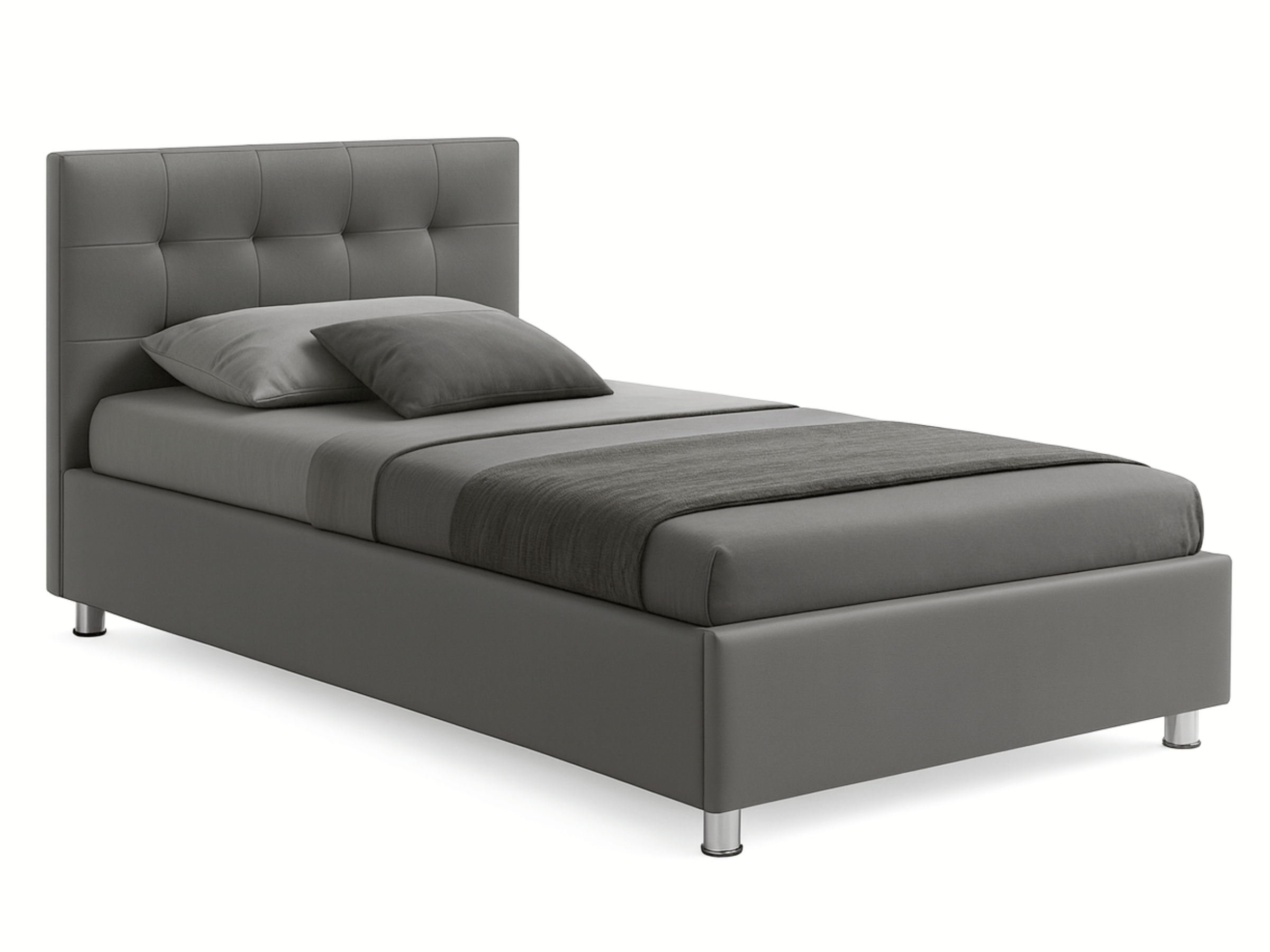 Cama box VALERIE - camas completas con somier, contornos y cabecero tapizado