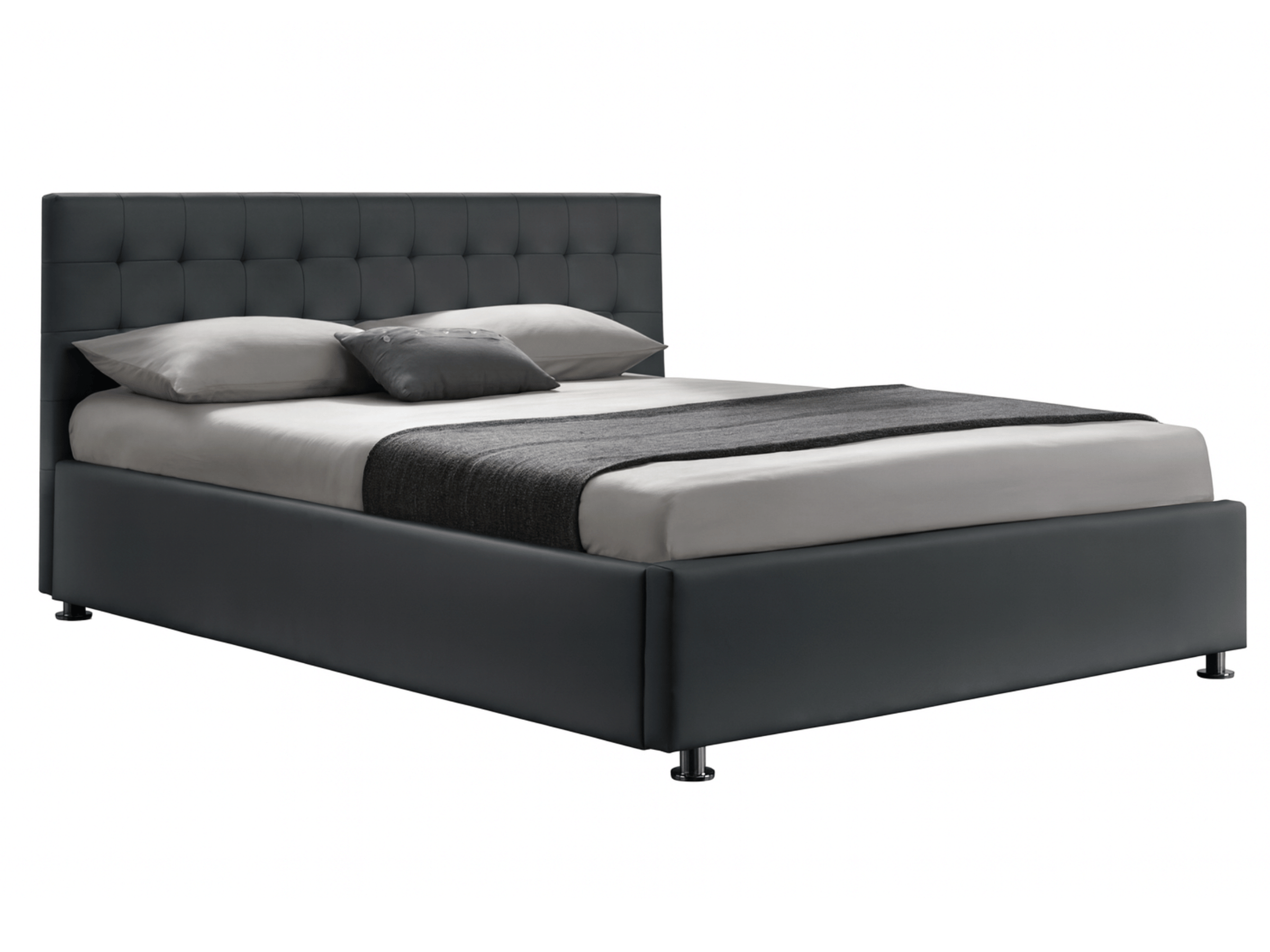 Cama box VALERIE - camas completas con somier, contornos y cabecero tapizado