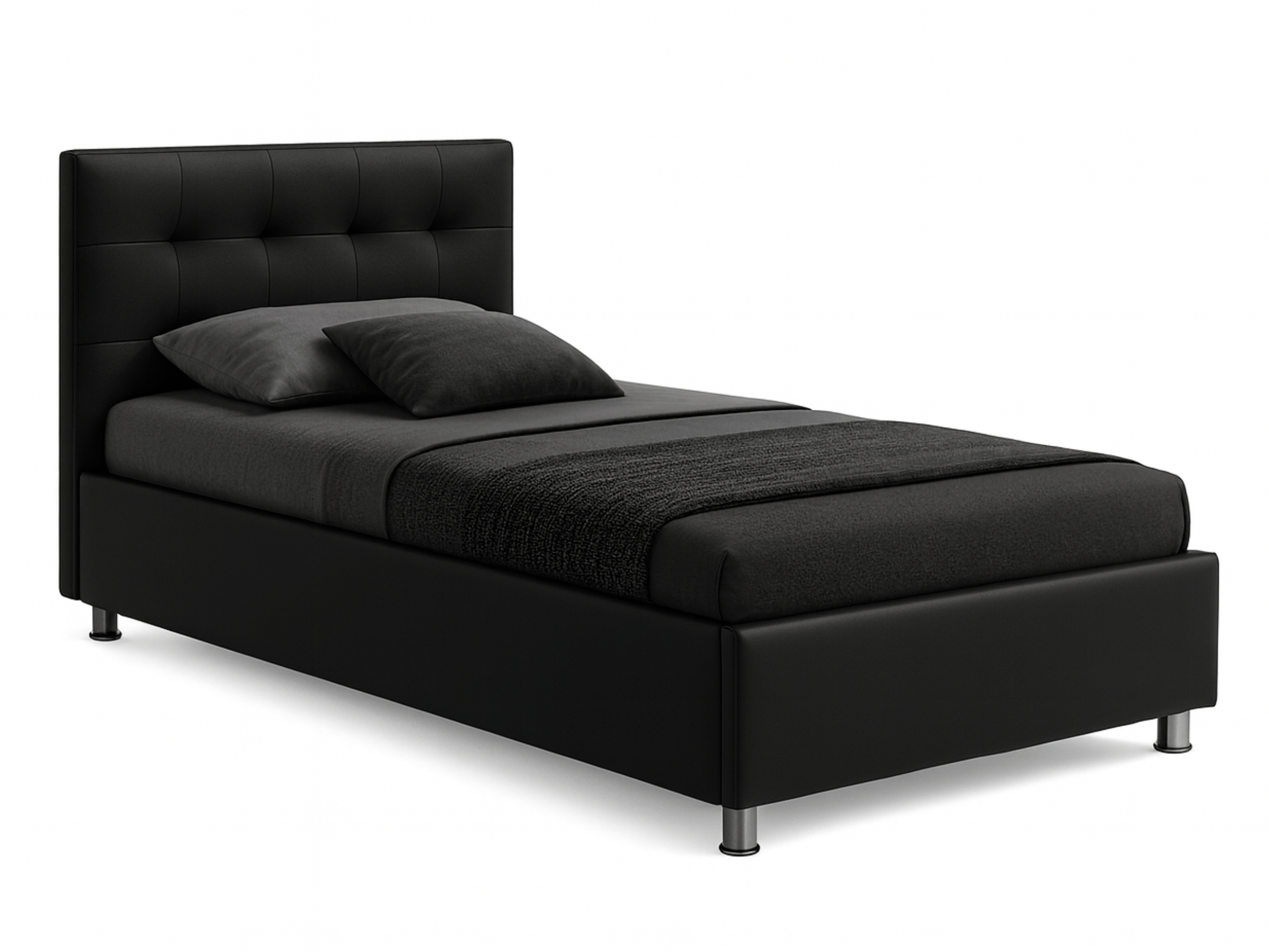Cama box VALERIE - camas completas con somier, contornos y cabecero tapizado