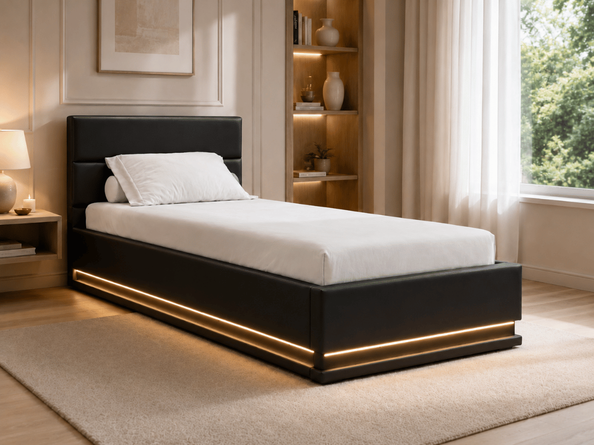 Lit coffre avec led - DARMON