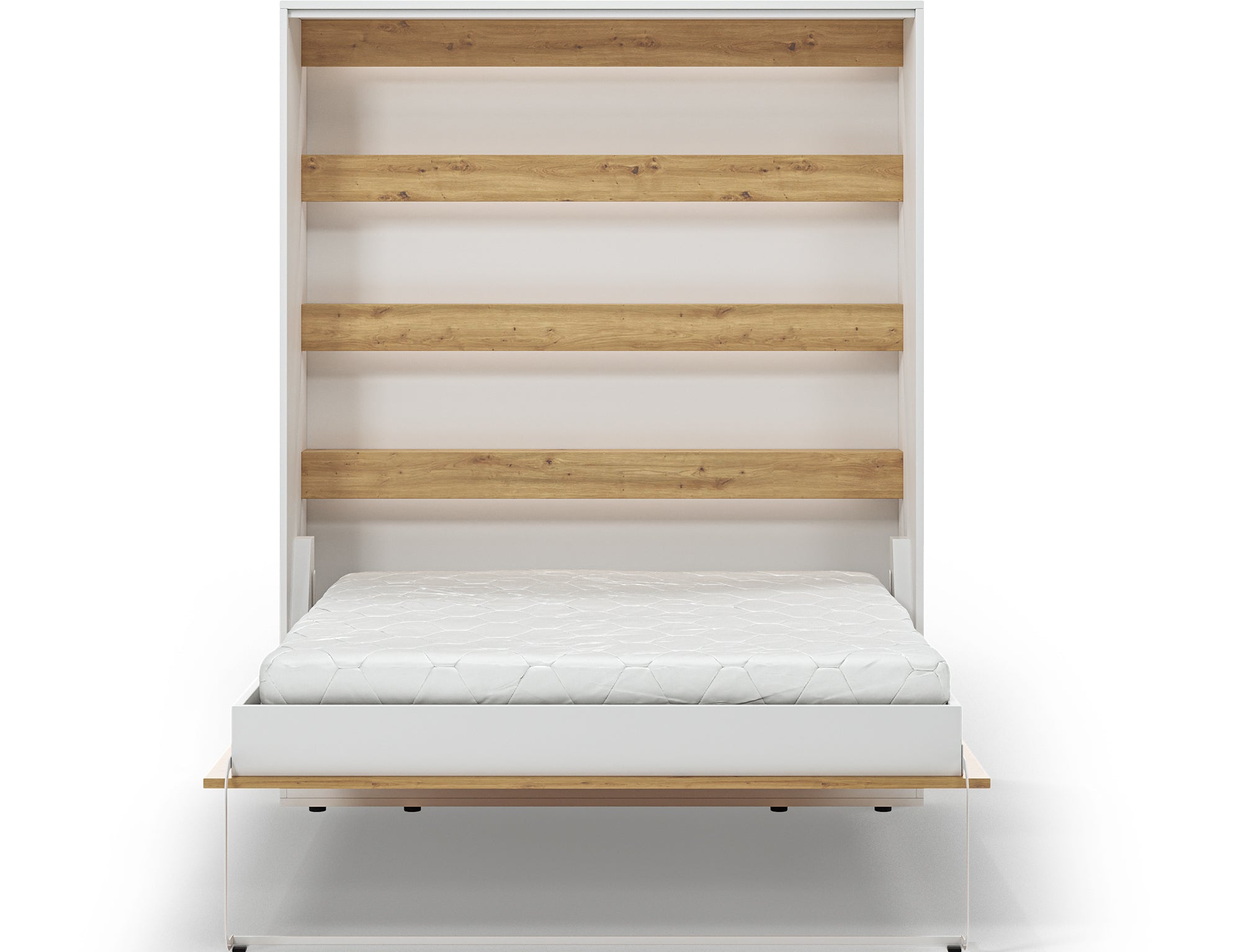 Lit escamotable NEO – armoire lit murale verticale avec rangements