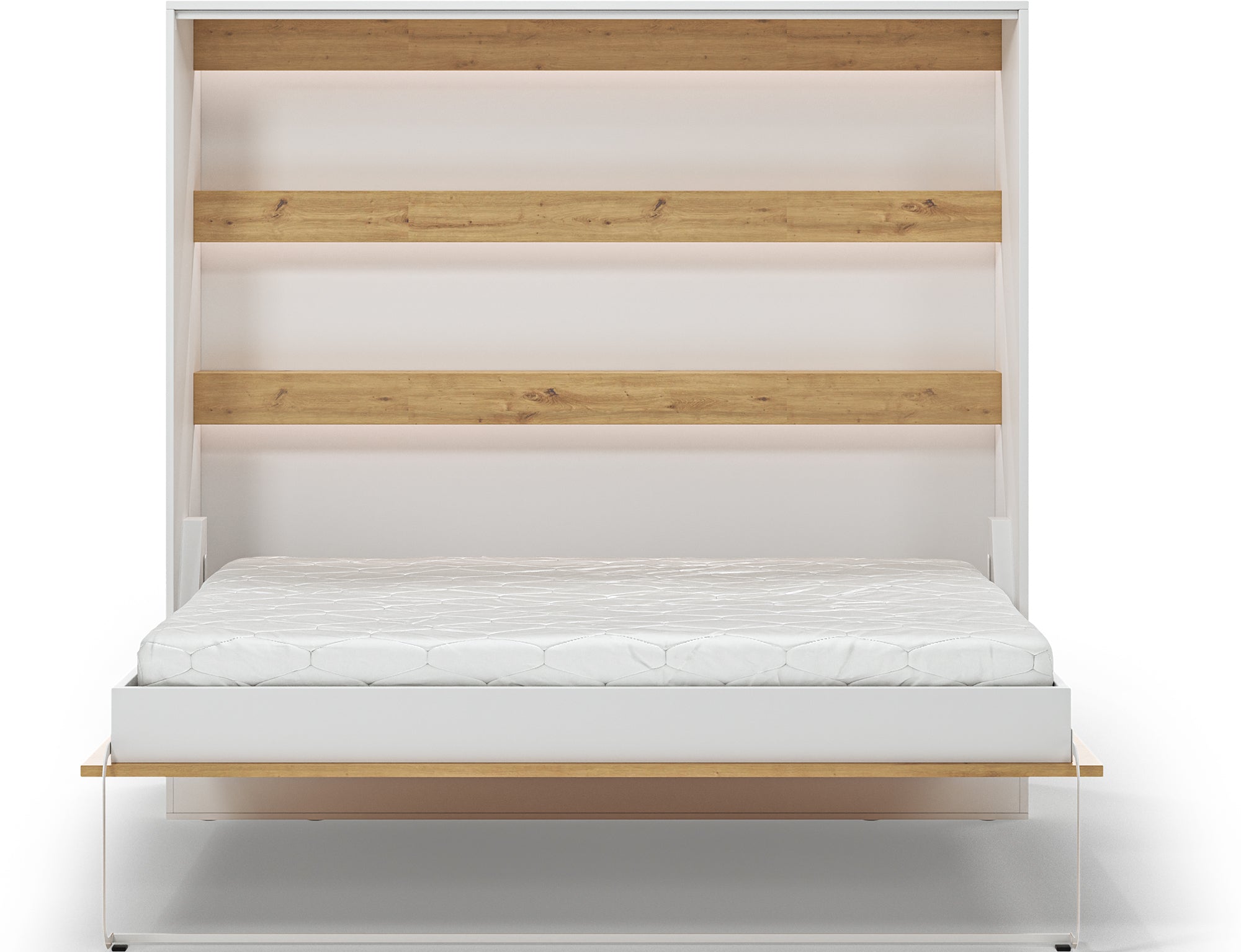 Lit escamotable NEO – armoire lit murale verticale avec rangements