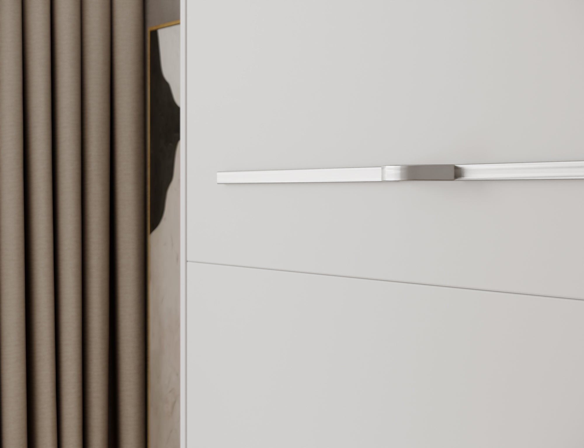 Lit escamotable NEO – armoire lit murale verticale avec rangements