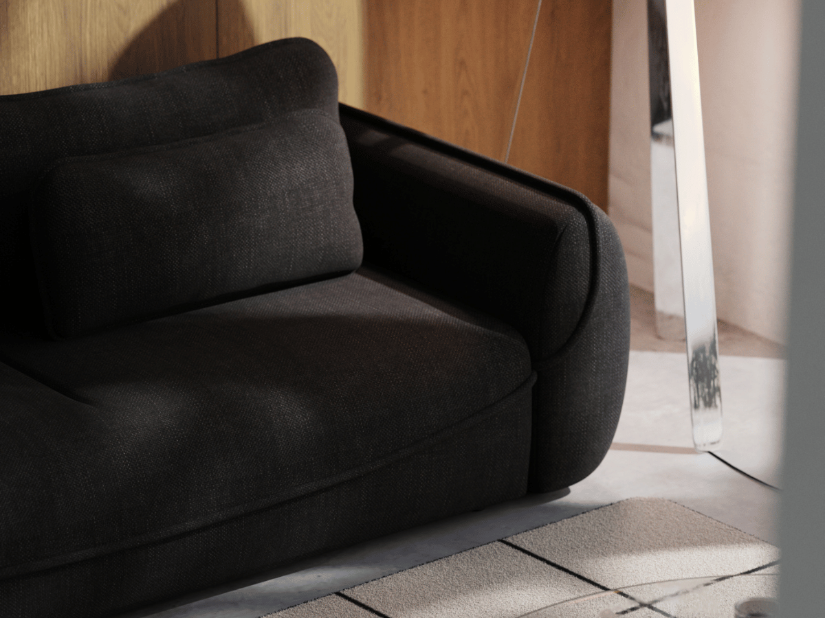 Marais – Canapé 3 places ultra design avec lit intégré et coffre de rangement