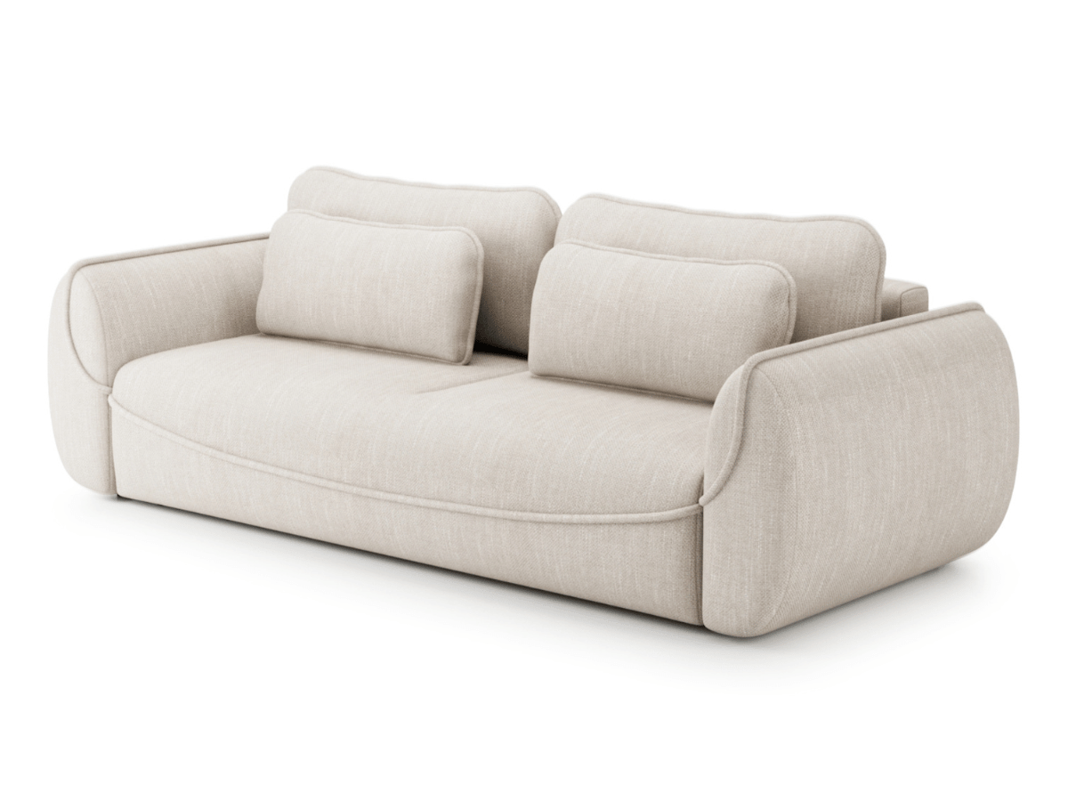 Marais – Canapé 3 places ultra design avec lit intégré et coffre de rangement