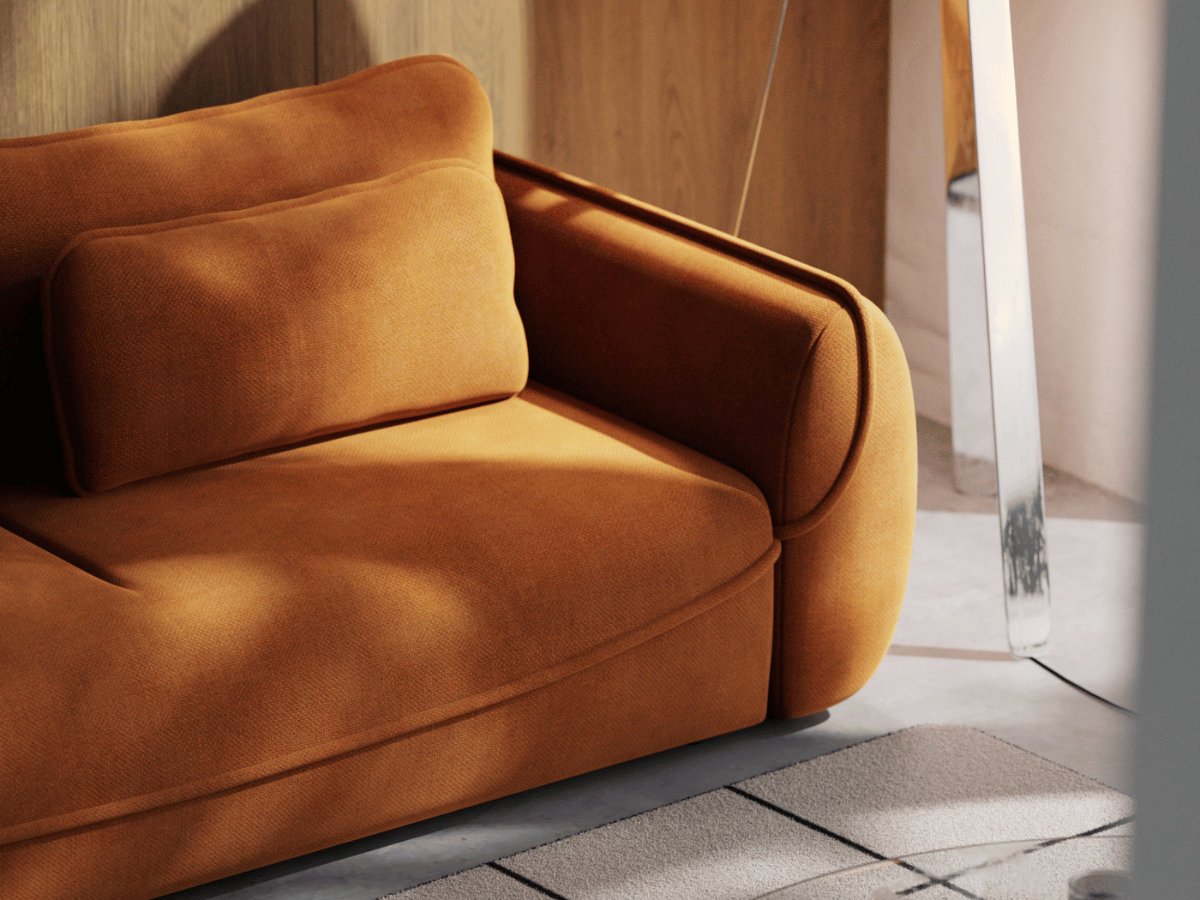 Marais – Canapé 3 places ultra design avec lit intégré et coffre de rangement