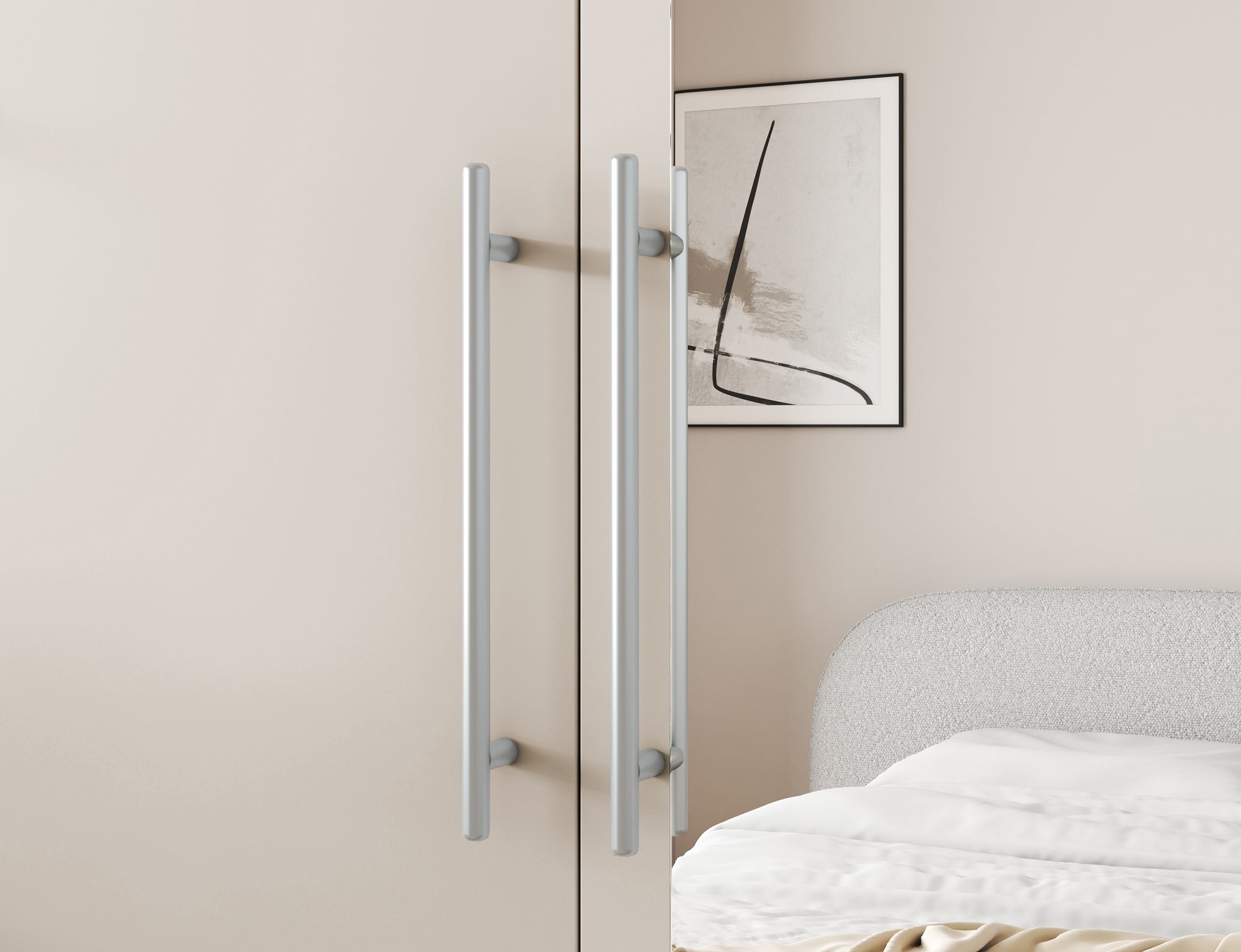 Armoire Dressing 2 Portes 120 cm – Design Moderne + Grand Rangement – Miroir Optionnel - NORVIA