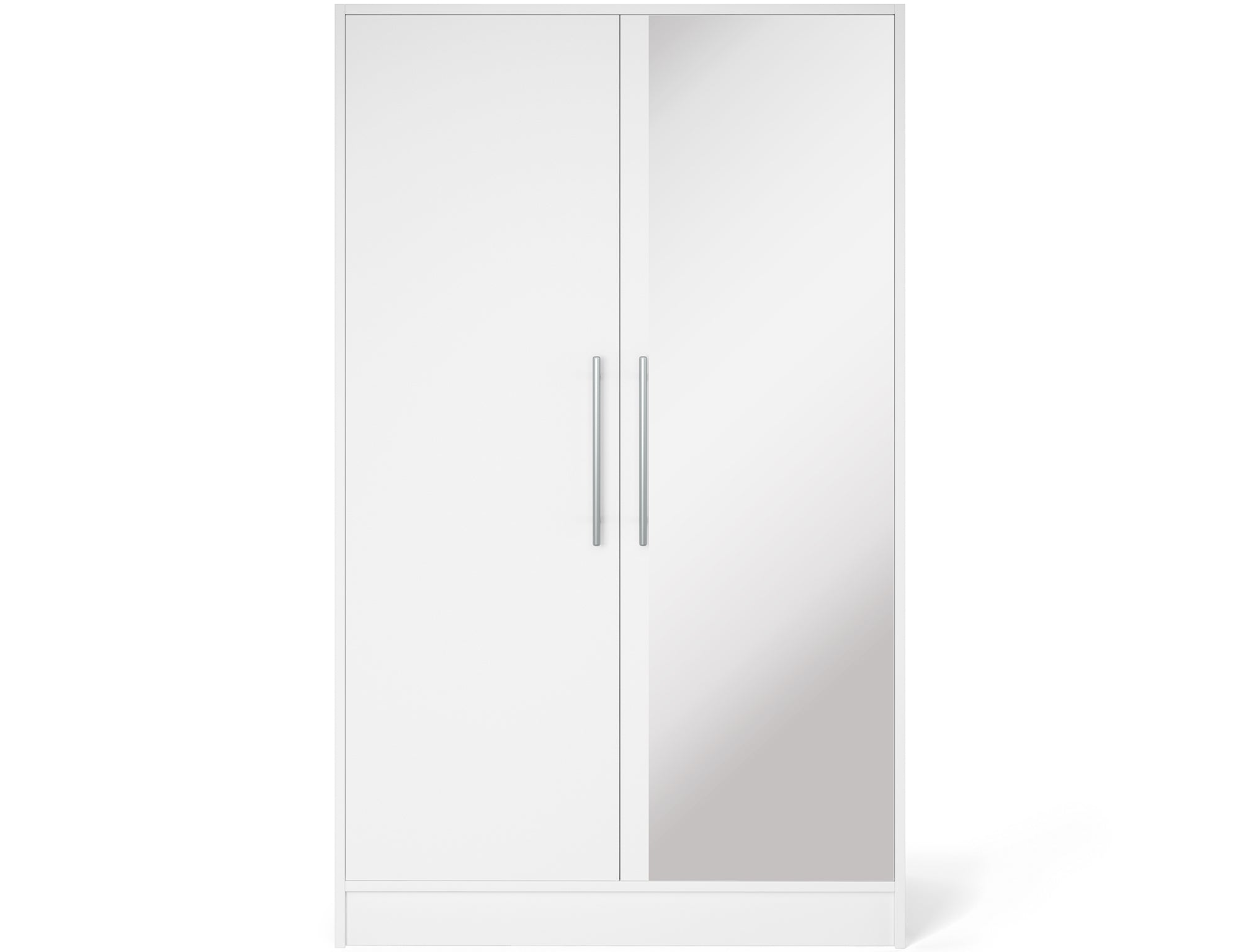 Armoire Dressing 2 Portes 120 cm – Design Moderne + Grand Rangement – Miroir Optionnel - NORVIA
