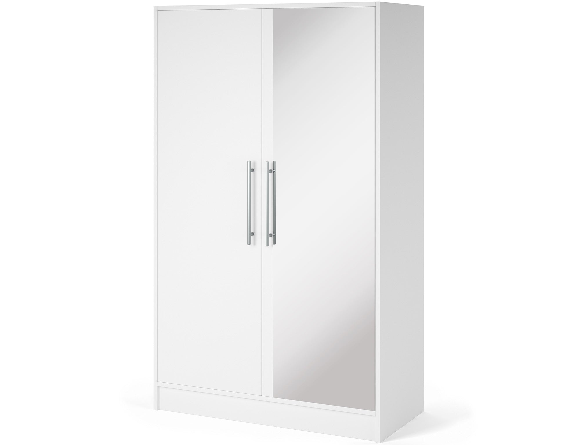 Armoire Dressing 2 Portes 120 cm – Design Moderne + Grand Rangement – Miroir Optionnel - NORVIA
