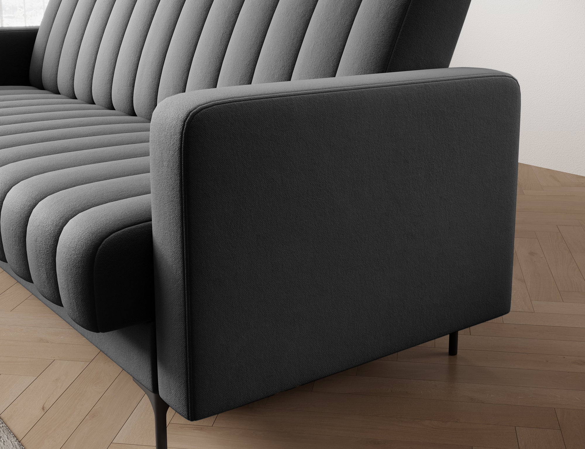 Canapé 3 places convertible avec coffre, système Click-Clack – Marais