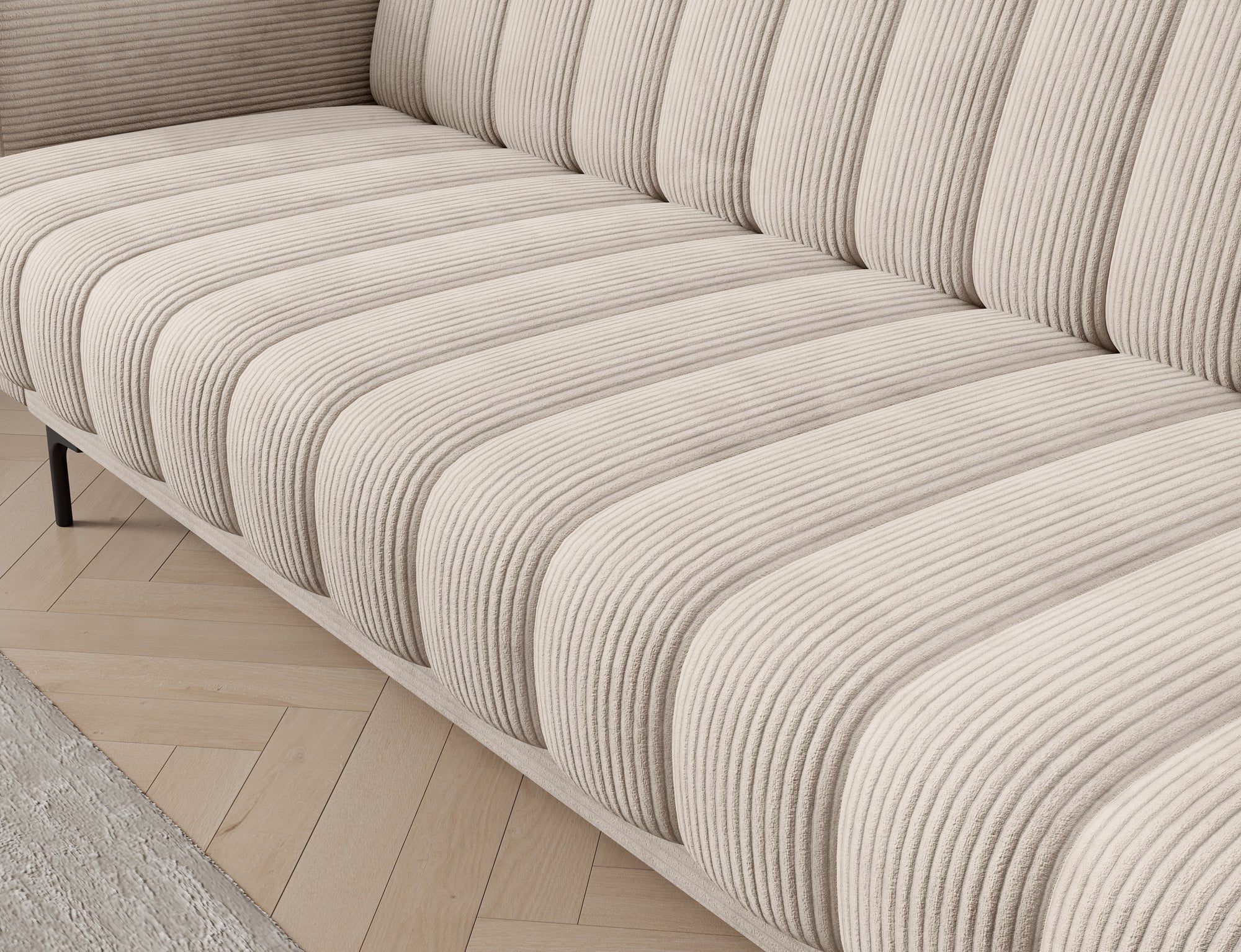 Canapé 3 places convertible avec coffre, système Click-Clack – Marais