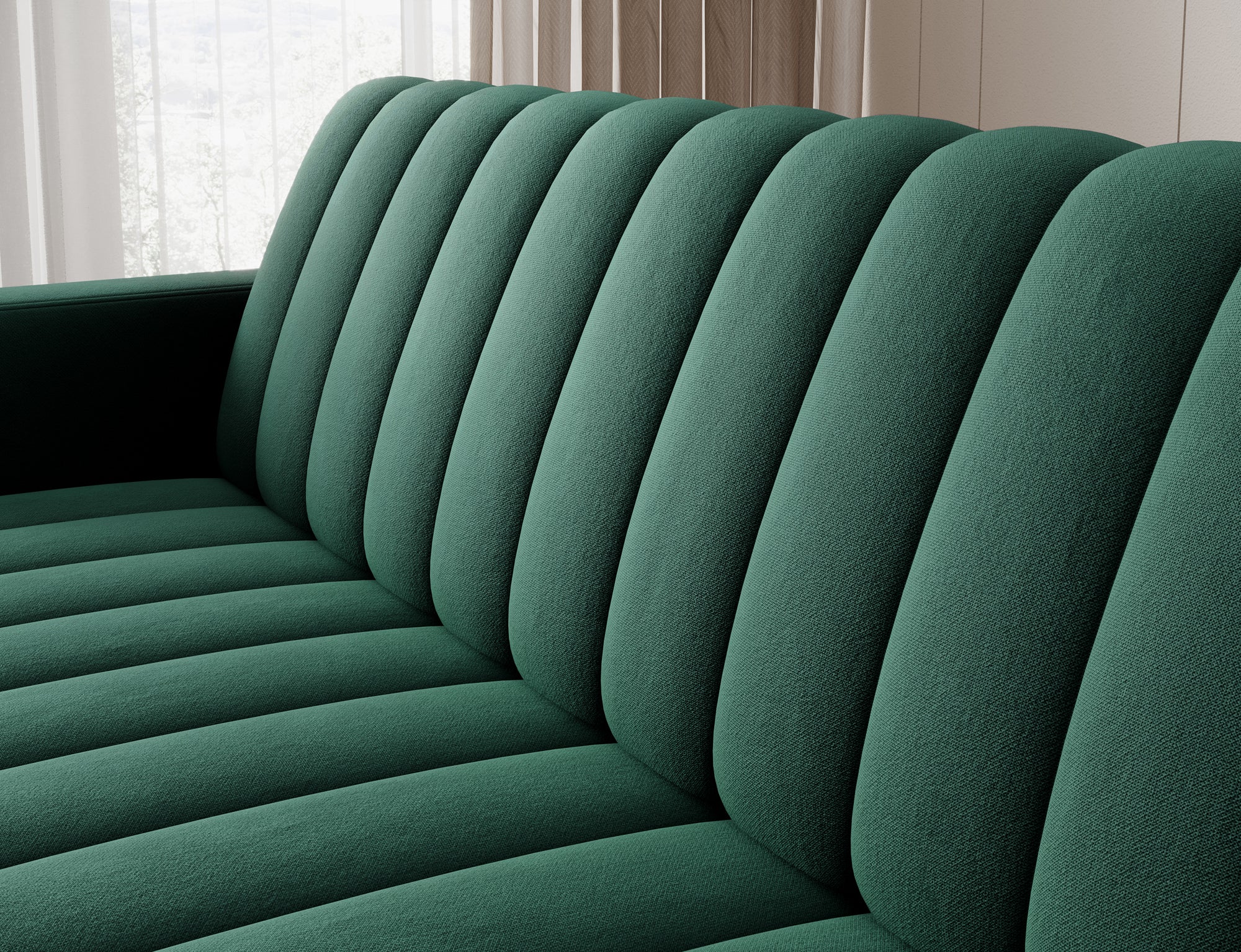 Canapé 3 places convertible avec coffre, système Click-Clack – Marais