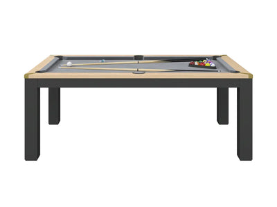 Table à manger convertible en billard bois et noir
