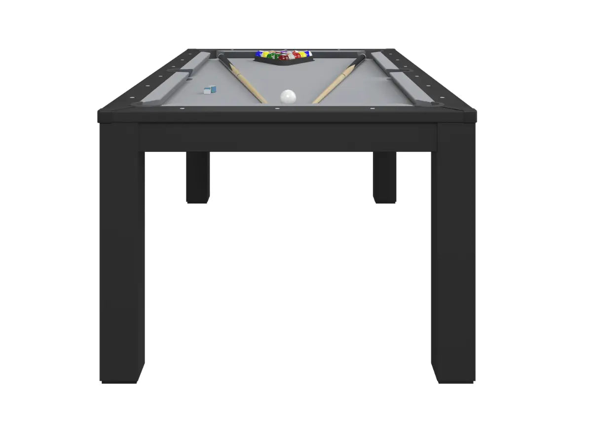 Table à manger convertible en billard noir