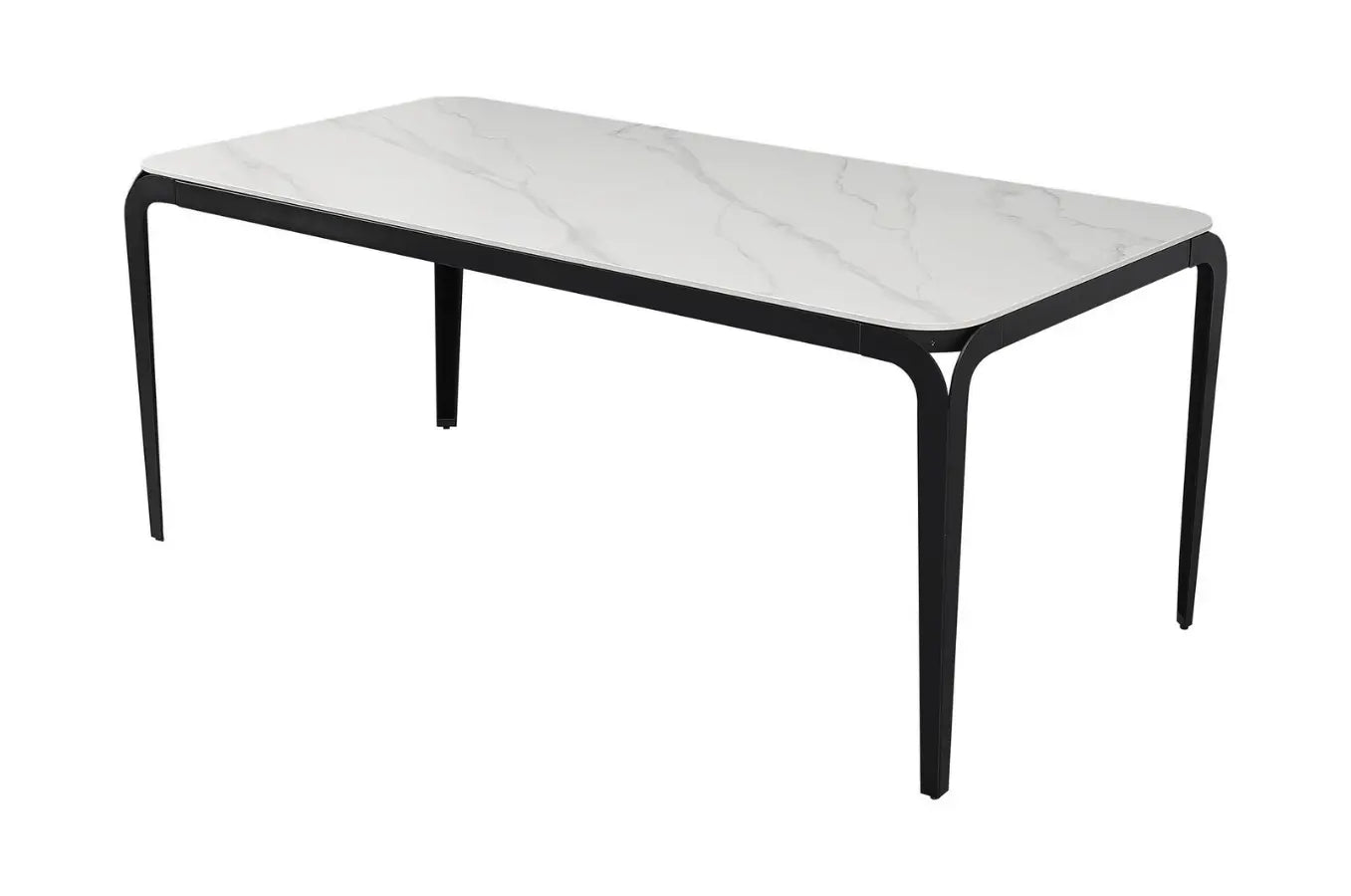 Table à manger design - DOUMA céramique-marbre-blanc