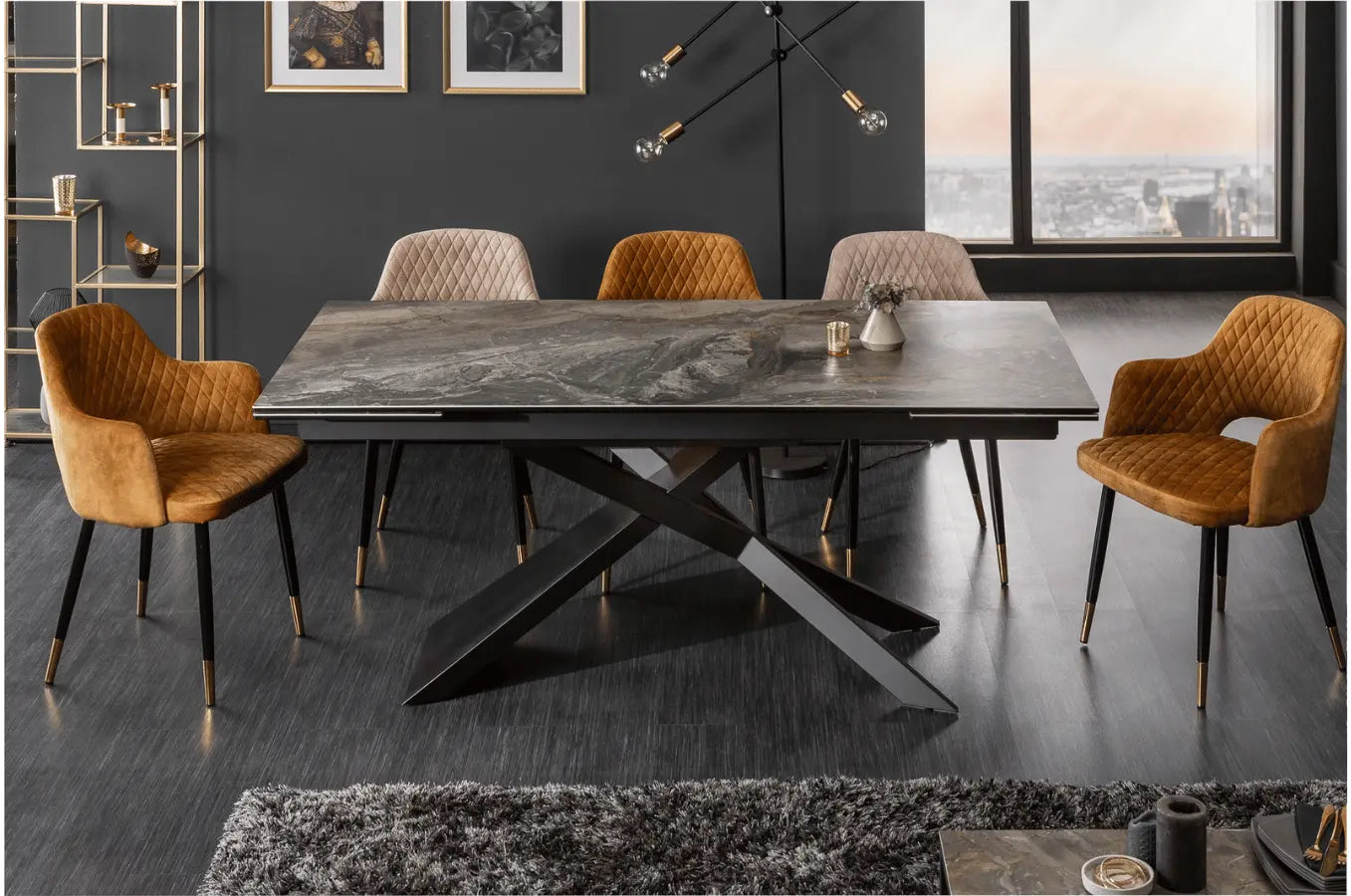 Table à manger extensible fabriquée en Italie - ZAPA