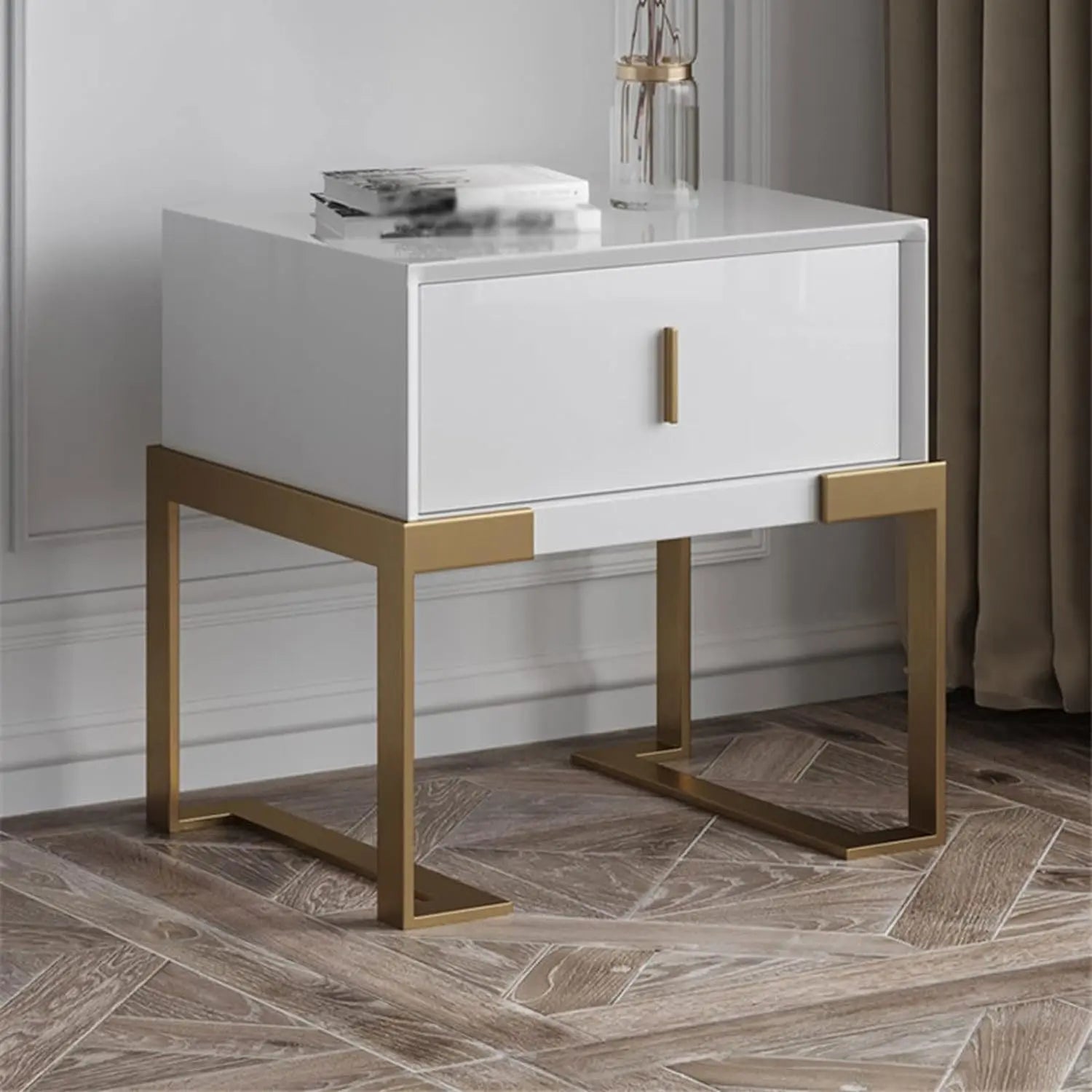 Table de chevet pied or - NOAH