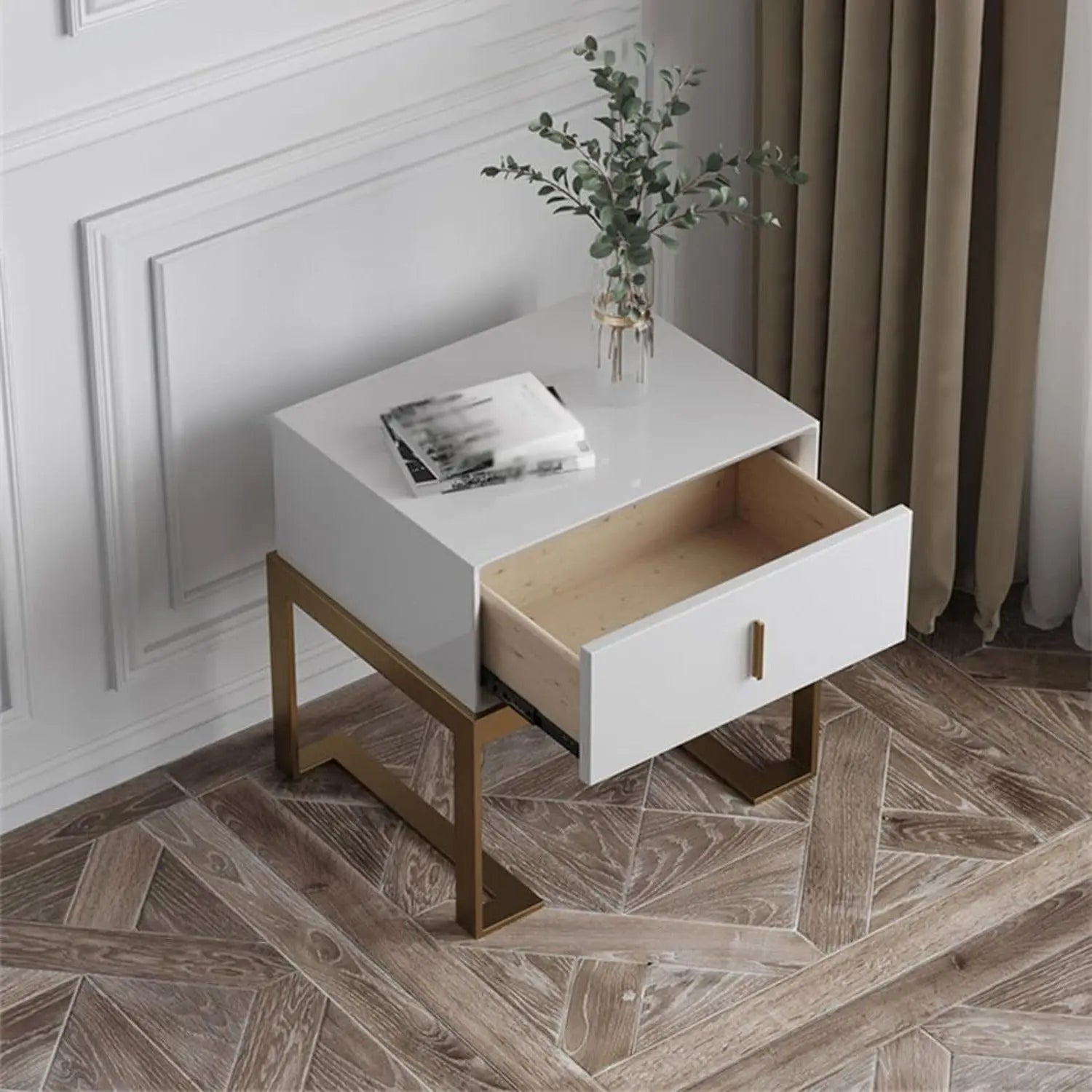 Table de chevet pied or - NOAH