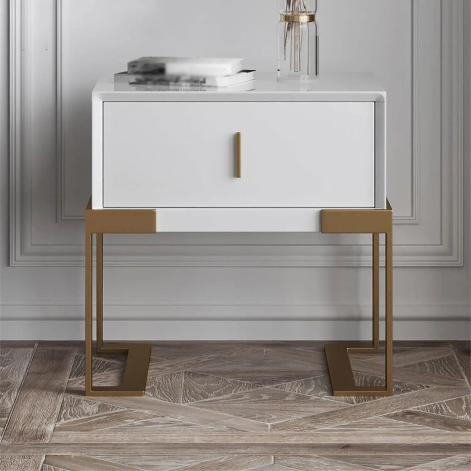 Table de chevet pied or - NOAH