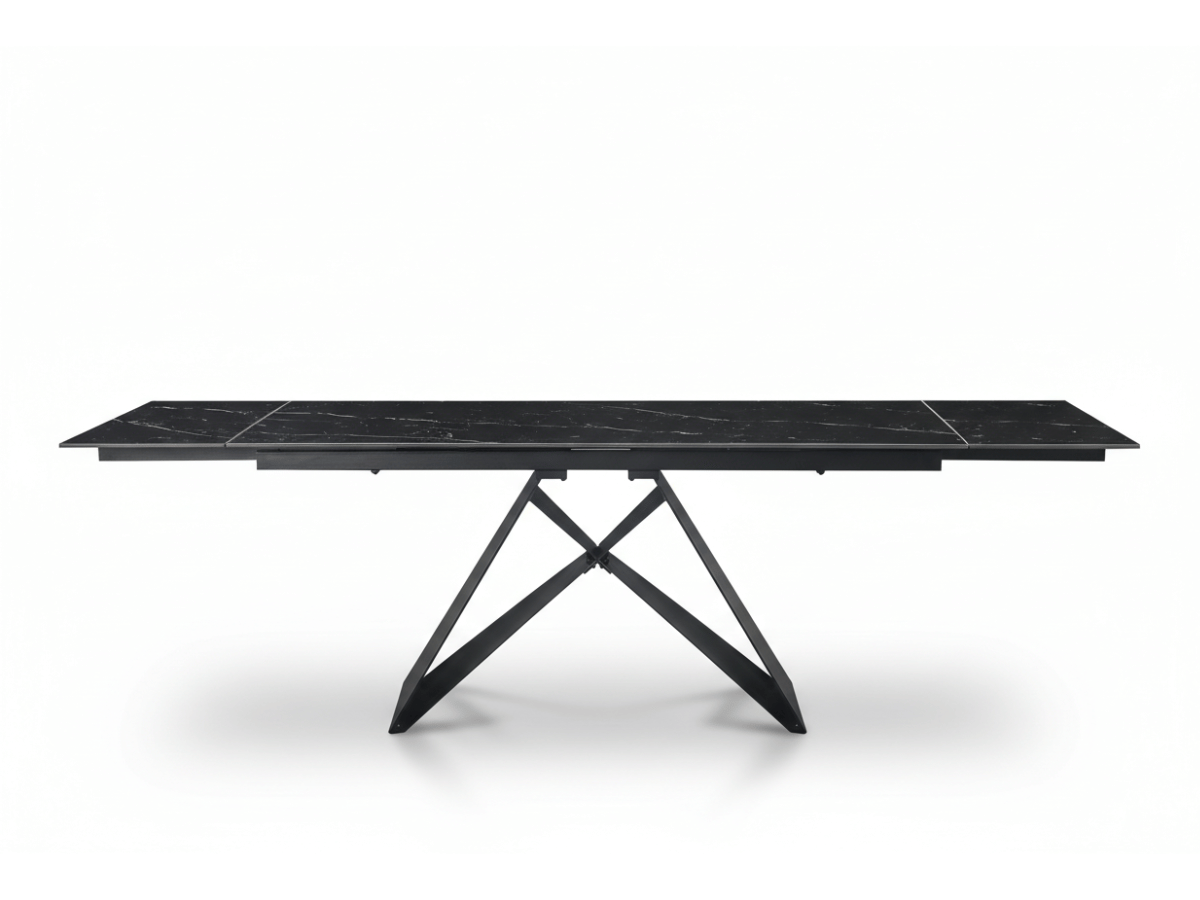 Table à manger extensible MASDAR en céramique – 180 cm fermée / 260 cm ouverte