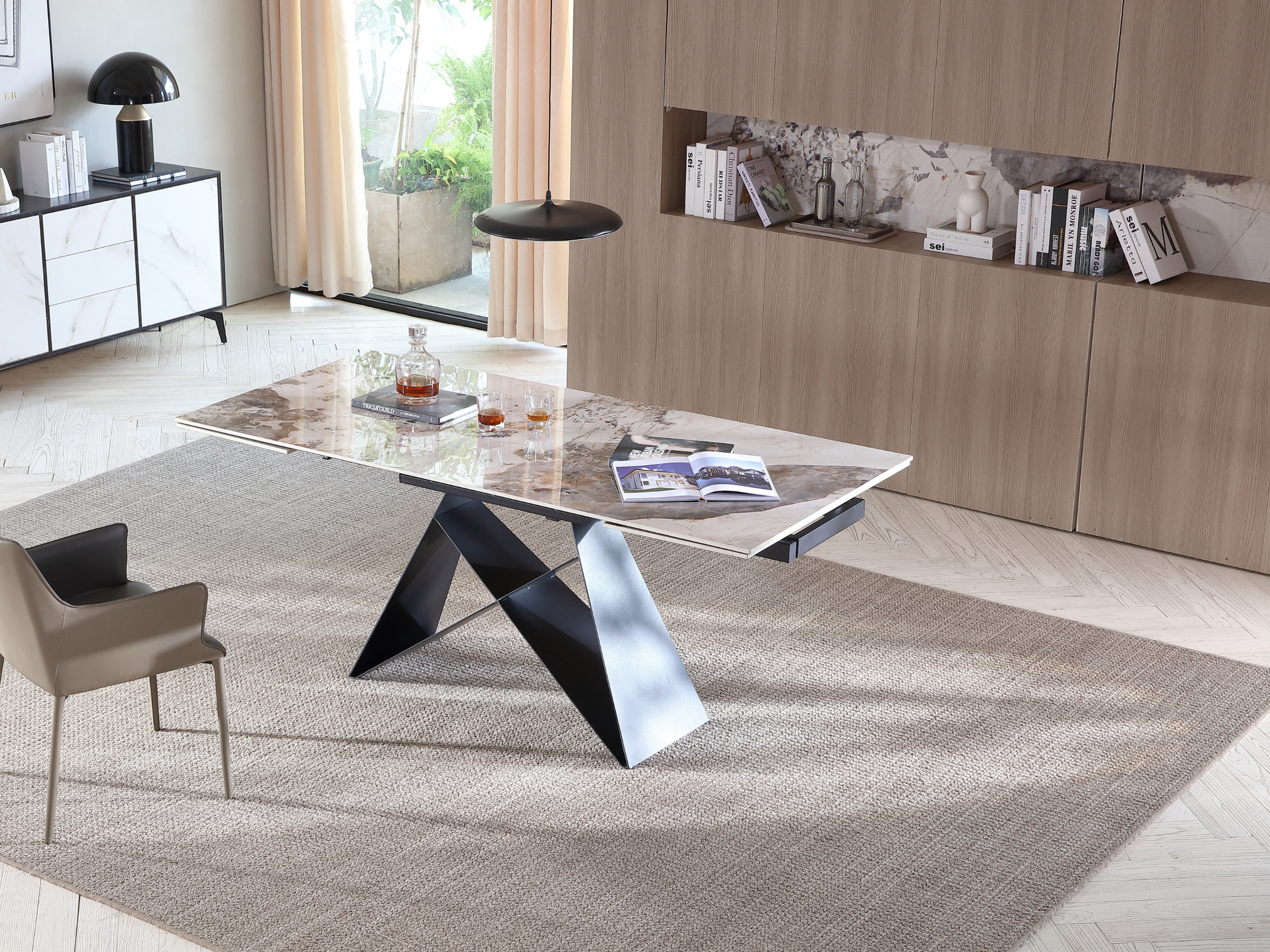 Mesa de comedor extensible Masdar