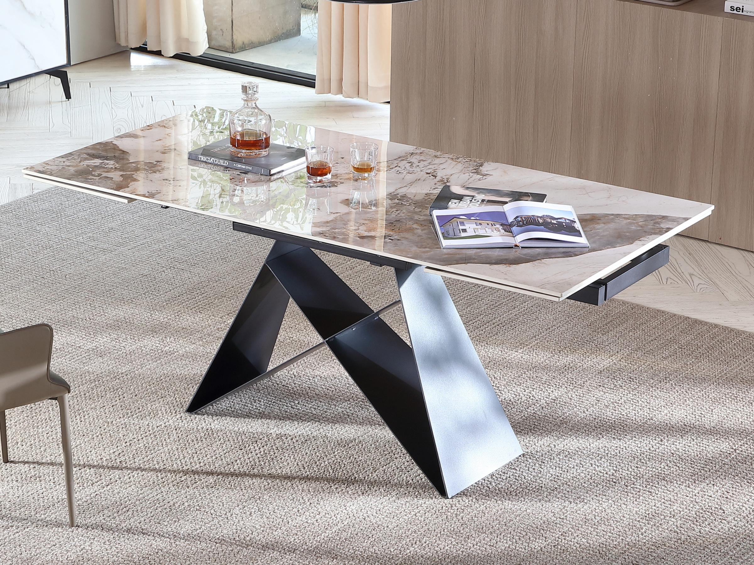 Mesa de comedor extensible Masdar