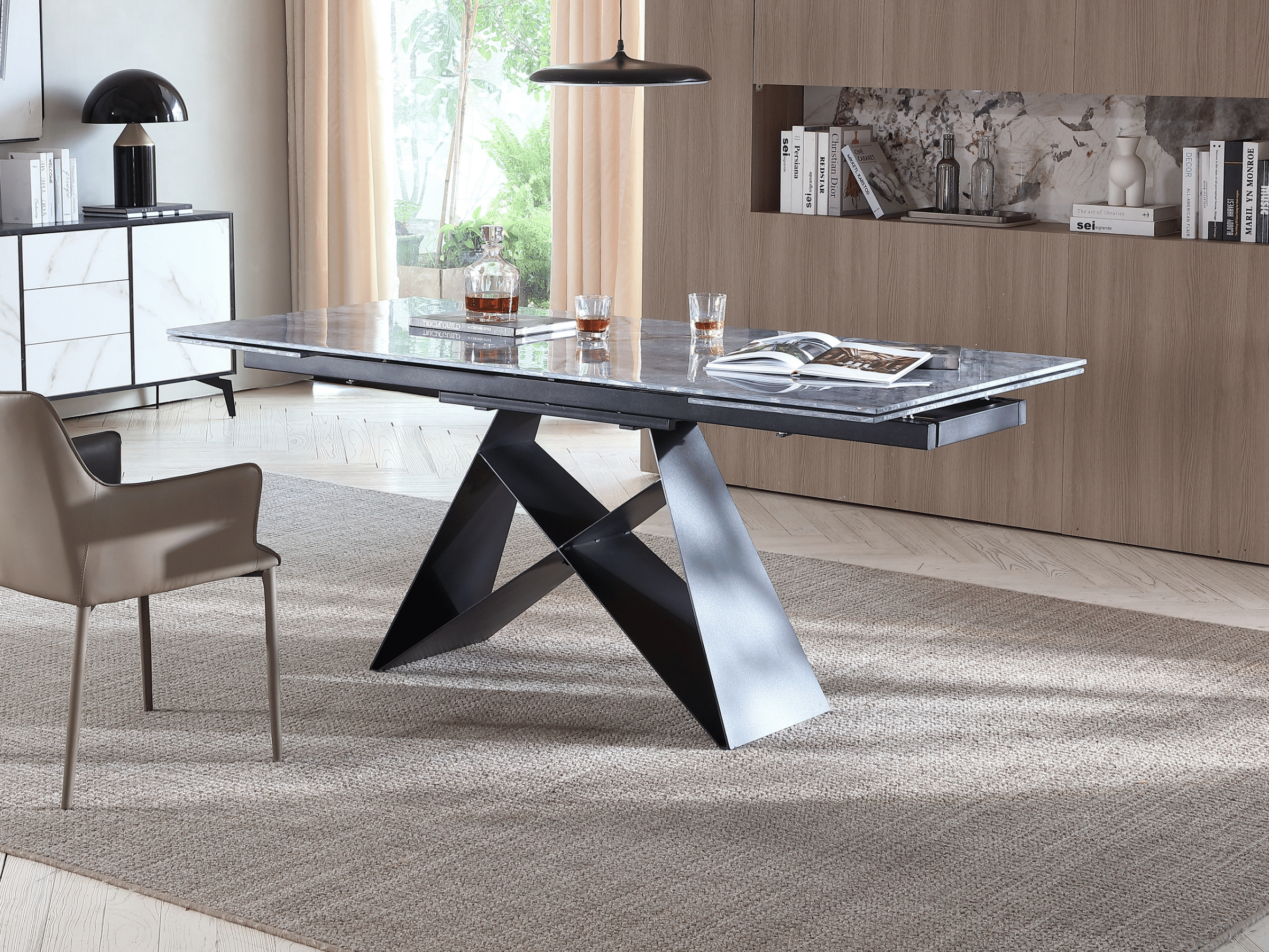 Mesa de comedor extensible Masdar